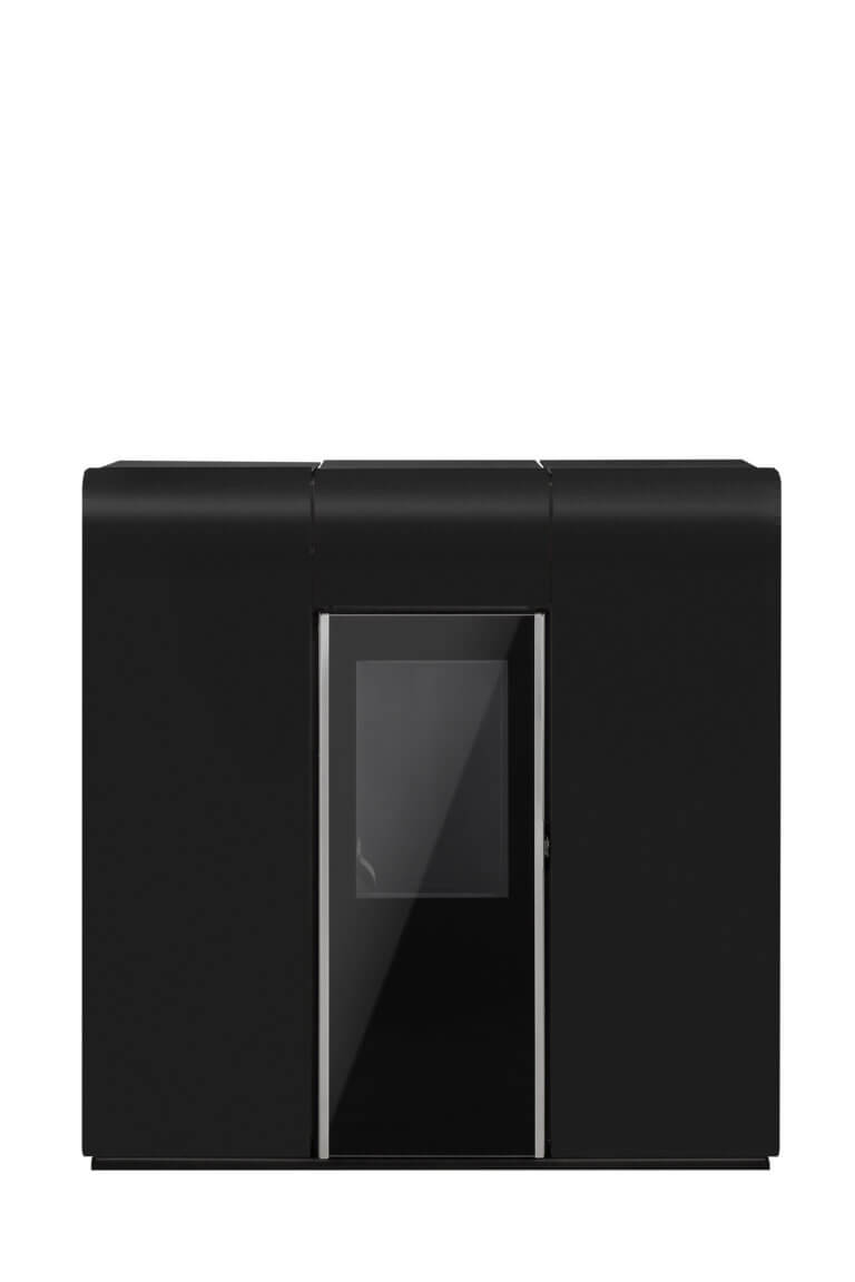 slim aqua negra calefacion pellets